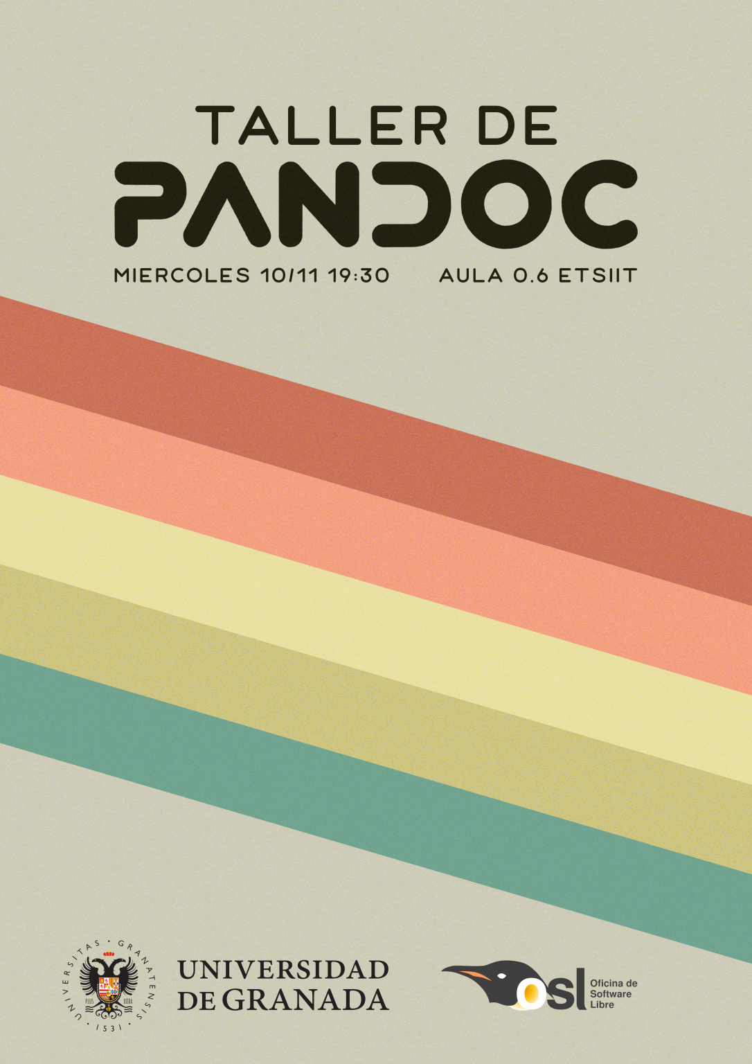 Cartel del taller de pandoc